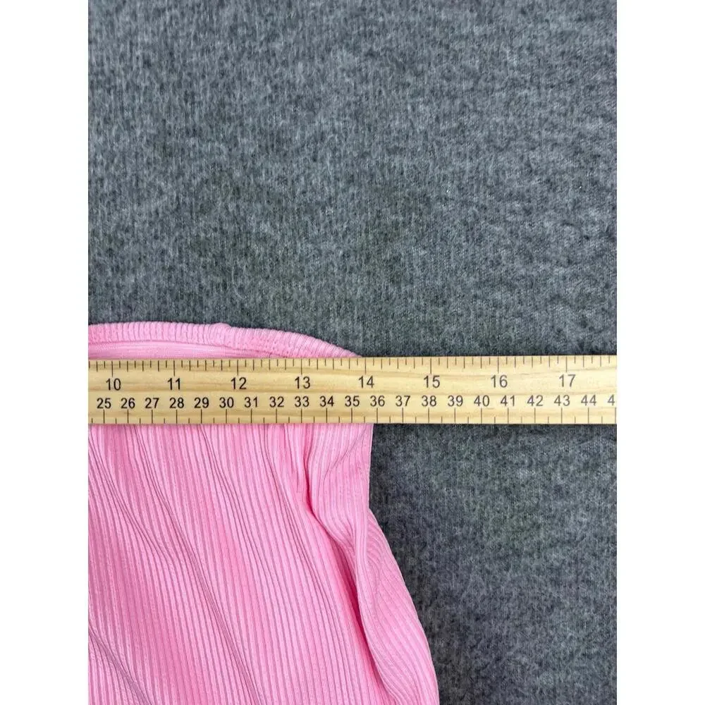 H&M Divided Women's Pink‎ Ribbed Skirt Size Medium